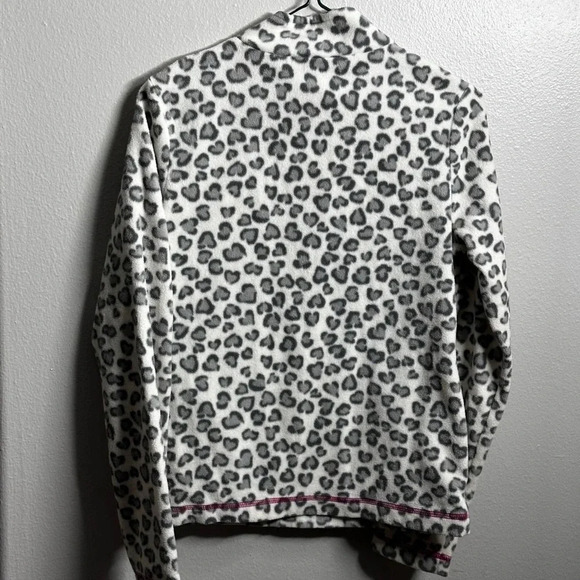 Danskin Now Girls Half Zip Fleece Cheetah Print‎ Sweater Size XL(14/16). - Picture 9 of 10